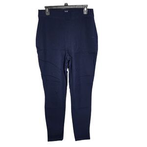Gap Womens Leggings Size 12 Tall High Rise Bi-Stretch Side Zip Navy Blue Skinny